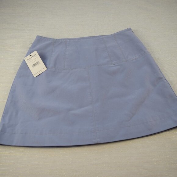 FREE PEOPLE Mini Skirt Faux Suede Wisteria Breeze Blue Days In The Sun NWT 8 - Picture 6 of 12